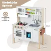 Kinderküche Holz mit Zubehör, Miniküche mit Mikrowelle Produktbild-Vorschau 5