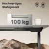 Wiltec Höhenverstellbarer Schreibtisch zweimotorig, Produktbild-Vorschau 6
