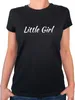 Huuraa Damen T-Shirt Little Girl Schriftzug L Black Bio Produktbild-Vorschau 1