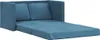 vidaXL Bodensofa mit Schlaffunktion Blau 122x204x55 cm Samt Produktbild-Vorschau 1