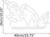 LED Schneemann Weihnachtsdeko Innen Beleuchtet Produktbild-Vorschau 2