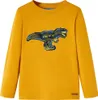 dkd-home-decor Langarmshirt Gr. 104 Ocker Dinosaurier Motiv Produktbild-Vorschau 1