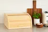 Kleiner Brotkasten aus Holz, unbehandelt, natur – Behälter Produktbild-Vorschau 2