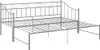 vidaXL Rozkládací pohovka Grey Metal 90x200 cm Náhled obrázku produktu 4