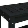 vidaXL Gartenbank Schwarz 108x35x45 cm Massivholz Kiefer Produktbild-Vorschau 6