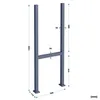 Toboli Paketbox Ständer Anthrazit 610 x 115 x 1500 mm, Produktbild-Vorschau 3