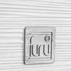 A close-up of a white planter with a logo. Náhľad obrázku produktu