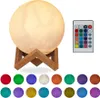 relaxačná mesačná lampa 3D stolová lampa biela Náhľad obrázku produktu 9
