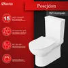 Lavita | WC Kompakt- Poseidon - Weiß - Mit Absenkautomatik Produktbild-Vorschau 3