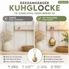 Boltze Dekoanhänger Kuhglocke,Glocke, L 25 cm, H 6 cm, Produktbild-Vorschau 5