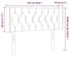 vidaXL Kopfteil mit Ohren Taupe 103x16x78/88 cm Stoff Produktbild-Vorschau 8