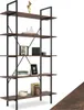 A freestanding bookshelf with multiple shelves, displaying various decorative items and books. Náhled obrázku produktu