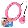 Hula hoop de massage ONE Fitness OHA02 avec poids rose Voir les images du produit 17