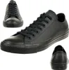 A collage of three views of a black leather Converse Chuck Taylor Ox shoe. Náhled obrázku produktu
