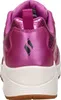 Rear view of a pink sneaker. Voir les images du produit