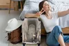 MuchoWow® Koffer Handgepäck Trolley Rollkoffer Kleine Produktbild-Vorschau 2