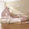 MODFU Lit enfant 140x200 cm, Lit cabane avec sécurité, Sans Voir les images du produit 2