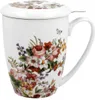 DUO FLORAL Becher 380 ml VINTAGE FLOWERS WHITE mit Teesieb, Produktbild-Vorschau 3