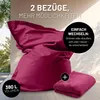 Pouf Lumaland 380 l rosso vino + rivestimento in velluto a Anteprima dell’immagine prodotto 4