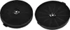 Two black circular carbon filters are shown against a white background. Produktbild-Vorschau
