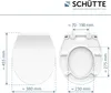 SCHÜTTE WC Sitz Duroplast SLIM WHITE, Toilettendeckel mit Produktbild-Vorschau 6