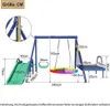 Set di altalene da esterno Sweiko con scivolo, trampolino, Anteprima dell’immagine prodotto 3