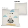 Kissen 40x40cm maritim mit Möwe Motiv und Spruch Moin Produktbild-Vorschau 3