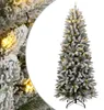 vidaXL Albero di Natale artificiale con neve 300 LED 210 cm Anteprima dell’immagine prodotto 8