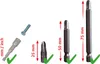 Various screwdriver bits and a magnetic nut driver are shown with size indicators. Náhľad obrázku produktu