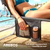 Lot de 2 chaises longues pliantes Arebos avec pare-soleil, Voir les images du produit 9