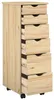 vidaXL Mobiletto portaoggetti su ruote, 34 x 39 x 93,5 cm, Anteprima dell’immagine prodotto 3