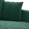 vidaXL 2-osobowa sofa ciemnozielona 140 cm aksamit Podgląd zdjęcia produktu 6