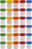 30 Salbendosen, Cremedosen 12ml hoch mit farbigen Deckeln - Produktbild-Vorschau 1