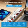 DEWENWILS 6 Fach 2M Mehrfachsteckdose mit 2 USB, 3680W Produktbild-Vorschau 4