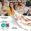 Tischdecke wasserabweisend abwaschbar Rot 200x140cm Zeitlos Produktbild-Vorschau 8