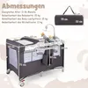 COSTWAY 5 in 1 Beistellbett klappbar, Reisebett mit Produktbild-Vorschau 2