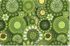 MuchoWow® Mauspad Mousepad Blumen - Grün - Muster 27x18 cm Produktbild-Vorschau 1