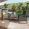 Outdoor patio scene with furniture and a pool. Produktbild-Vorschau