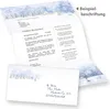 Weihnachtsbriefpapier 25 Sets Weiße Weihnachten, Produktbild-Vorschau 6