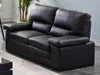 Couchgarnitur Leder 3+2 - Büffelleder - Schwarz - MIMAS Produktbild-Vorschau 11