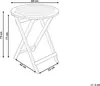 BELIANI Gartentisch Braun aus Akazienholz Klappbar Klein Produktbild-Vorschau 3