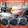 A car interior with a car heater product shown in use. Produktbild-Vorschau