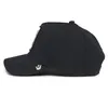 A side view of a black baseball cap. Produktbild-Vorschau