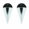 Zink Wandampel Spitztüte 2er Set Pflanzgefäß B19cmL30cm Produktbild-Vorschau 1