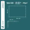 VOUNOT® 4x6m Abdeckplane 240 g/m² Wasserdicht lkw Plane mit Produktbild-Vorschau 3