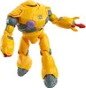 A yellow robot action figure with gray and purple accents, posed dynamically against a white background. Anteprima dell’immagine prodotto
