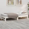 vidaXL Rozkládací postel bílá 2x(90x190) cm Masivní Náhled obrázku produktu 3