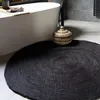 Mrcarpet Tapis de jute rond noir 200 cm Voir les images du produit 10