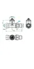 Technical drawing with dimensions of a valve. Náhľad obrázku produktu