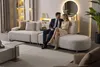 Canapé de salon, style moderne, couleur beige, confortable, Voir les images du produit 3